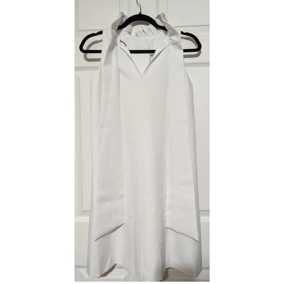 Tuckernuck White Blythe Dress Sleeveless Ruffle Collar Mini Dress Size Small (S) - Picture 12 of 13